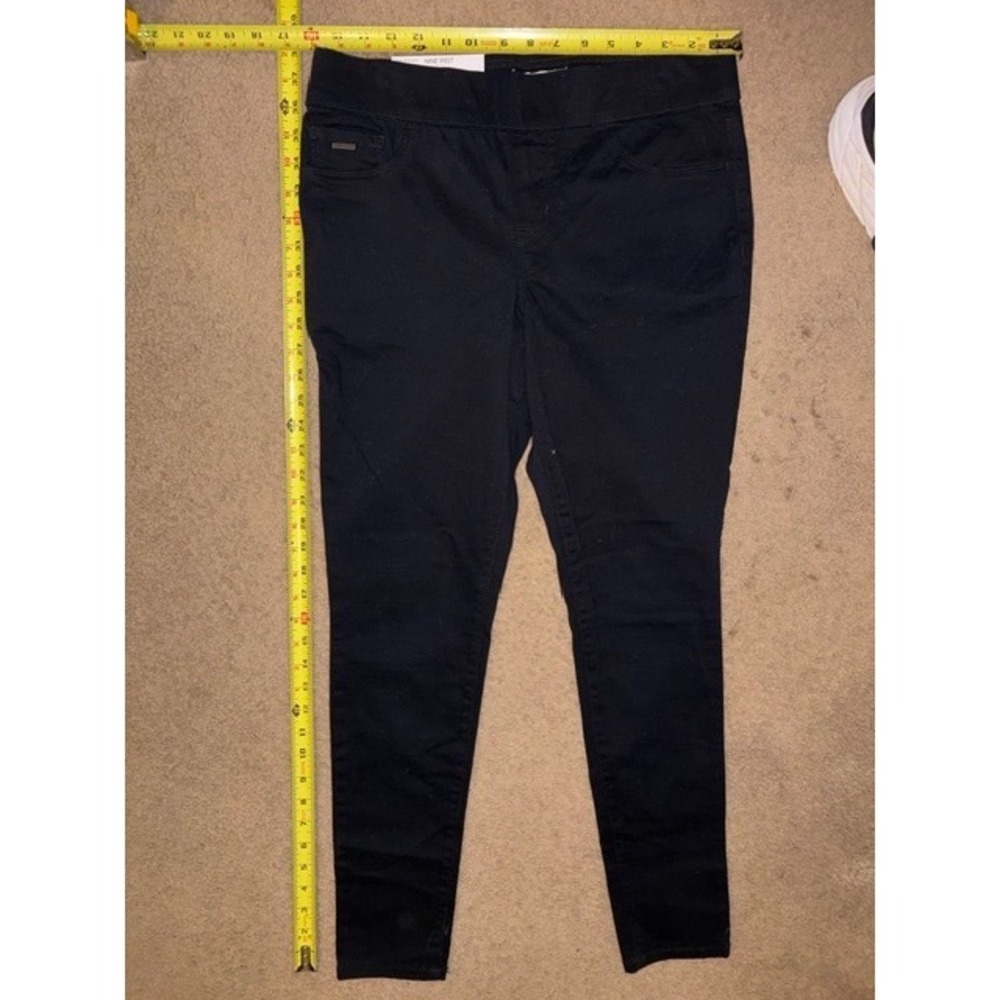 Nine West Heidi Pull On Skinny Jeans Black Stretch Pants Womens 6 NEW T56-40